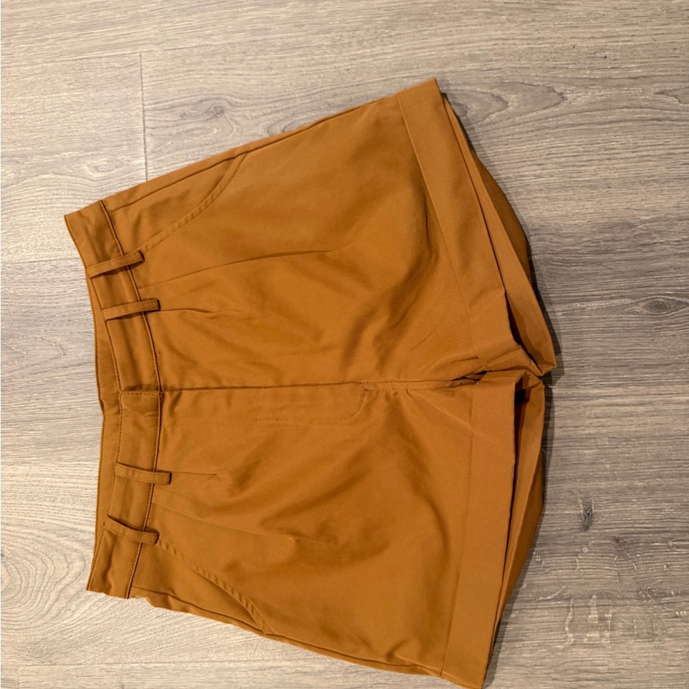 Blue Rain High Waist Brown Shorts